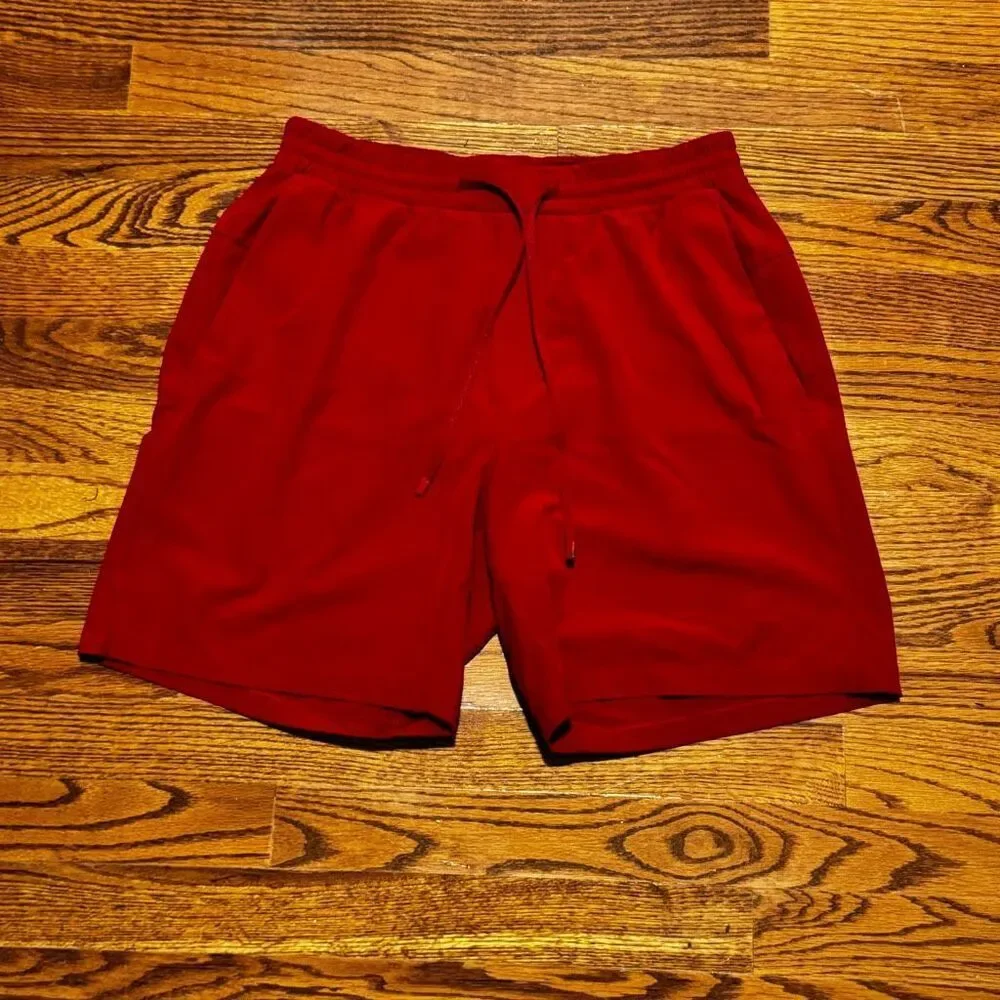 Lululemon Athletica Channel Cross Swim Shorts. Red. Size Medium.
